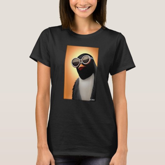 Penguin Sunglazen Wild Animal Bird Zee Zuid T-shirt (Voorkant)