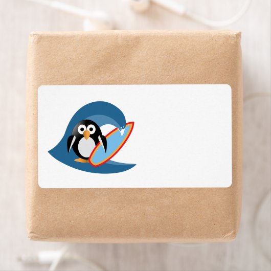 Penguin surfer etiket (Insitu)