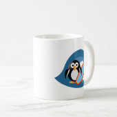 Penguin surfer koffiemok (Voorkant rechts)