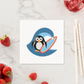 Penguin surfer servetten (Insitu)