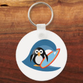 Penguin surfer sleutelhanger (Voorkant)