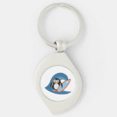 Penguin surfer sleutelhanger (Voorkant)
