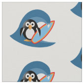 Penguin surfer stof (Close Up)