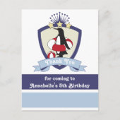 Penguin Swim Club Kinder zomerverjaardag Briefkaart (Voorkant)