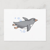 PENGUIN SWIMMING BRIEFKAART (Voorkant)