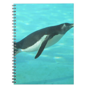 Penguin Swimming Underwater Notitieboek