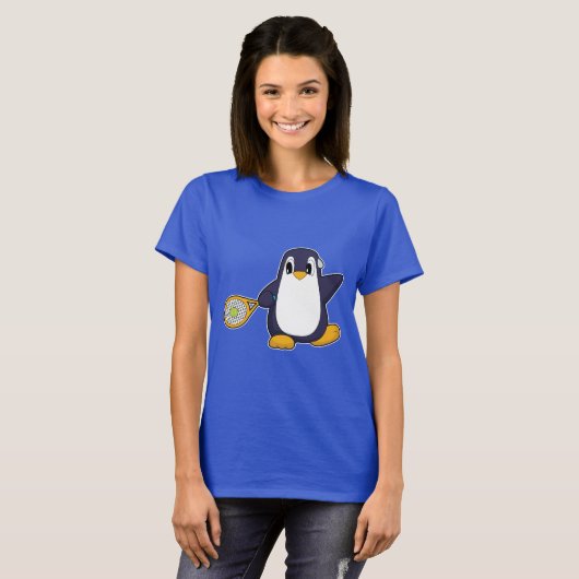 Penguin Tennis racket T-shirt (Voorkant volledig)