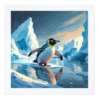 Penguin Thema Foto Afdruk
