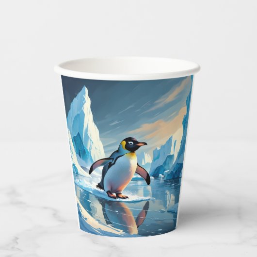 Penguin Thema Papieren Bekers (Voorkant)