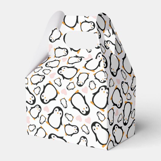 Penguin Theme Baby shower Cute Bedankdoosjes (Voorkant Zijde)