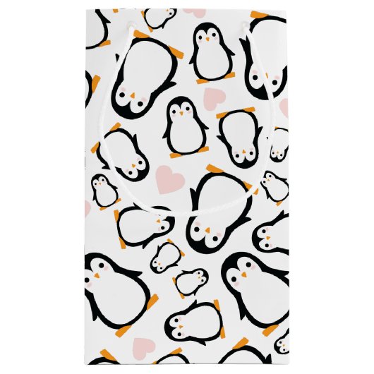 Penguin Theme Baby shower Cute Klein Cadeauzakje (Achterkant)