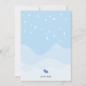 Penguin themed verjaardagsuitnodiging kaart (Achterkant)