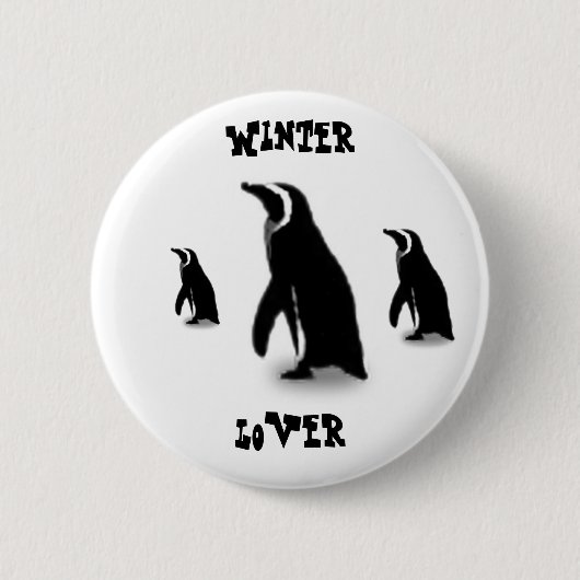 Penguin-tijd Ronde Button 5,7 Cm (Voorkant)