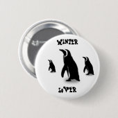 Penguin-tijd Ronde Button 5,7 Cm (Voorkant /achterkant)