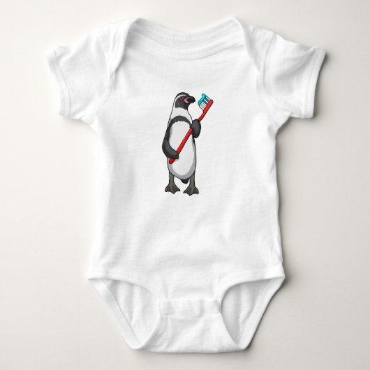 Penguin Tooth-borstel Romper (Voorkant)