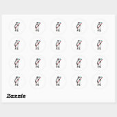Penguin Tooth-borstel Ronde Sticker (Vel)