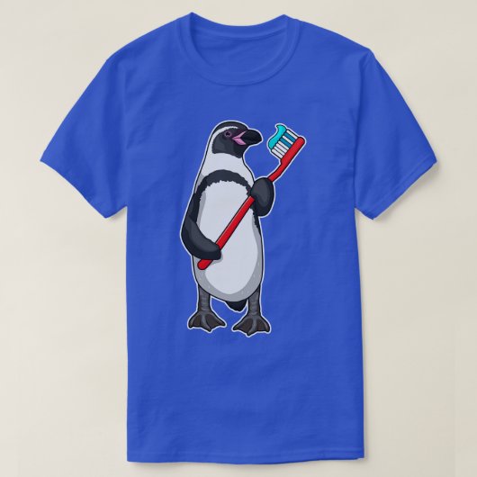 Penguin Tooth-borstel T-shirt (Design voorkant)