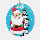 Penguin Totem Keramisch Ornament (Links)