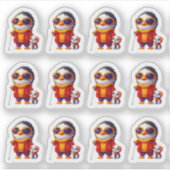 Penguin Traveler 12 Sticker Blad (Voorkant)