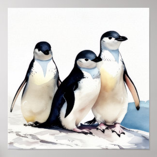 Penguin Trio Poster