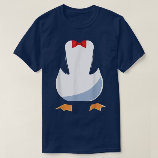 Penguin Tuedo Halloween Costume Tu T-shirt (Design voorkant)