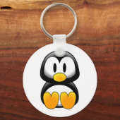 Penguin tux afbeelding sleutelhanger (Voorkant)