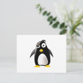 Penguin tux linux afbeelding briefkaart (Staand voorkant)