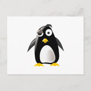 Penguin tux linux afbeelding briefkaart