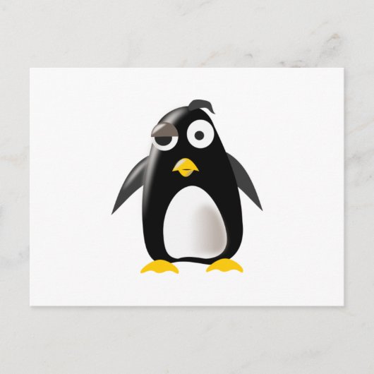 Penguin tux linux afbeelding briefkaart (Voorkant)