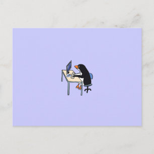 penguin tux-systeembeheerder briefkaart