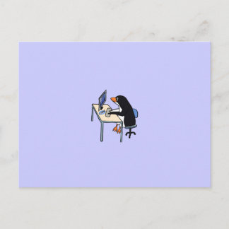 penguin tux-systeembeheerder briefkaart