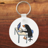 penguin tux-systeembeheerder sleutelhanger (Voorkant)