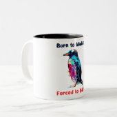 Penguin Tweekleurige Koffiemok (Voorkant links)