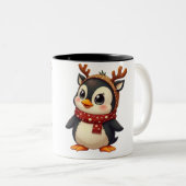 Penguin Tweekleurige Koffiemok (Voorkant rechts)