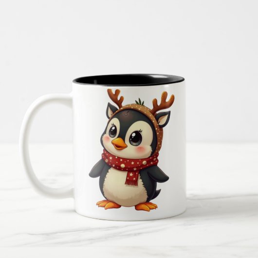Penguin Tweekleurige Koffiemok (Links)