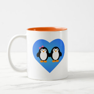 Penguin Tweekleurige Koffiemok