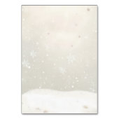 Penguin Twins Winter Wonderland Baby Shower Kaart (Achterkant)