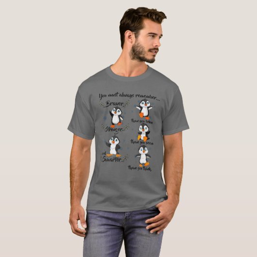 Penguin U moet zich altijd herinneren Penguin Love T-shirt (Voorkant volledig)