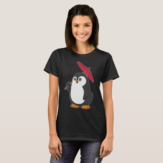 Penguin Umbrella T-shirt (Voorkant volledig)