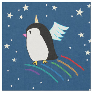 Penguin Unicorn Fabric Stof