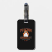 Penguin University - Brown Bagagelabel (Achterkant verticaal)