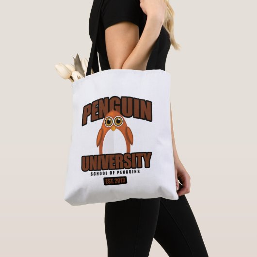 Penguin University - Brown Tote Bag (Dichtbij)