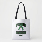 Penguin University - Groen Tote Bag (Voorkant)