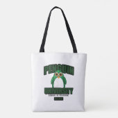 Penguin University - Groen Tote Bag (Achterkant)