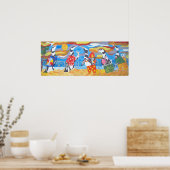 Penguin Vacation Poster (Keuken)