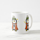 Penguin Vakantie Kaarsen Koffiemok (Voorkant rechts)