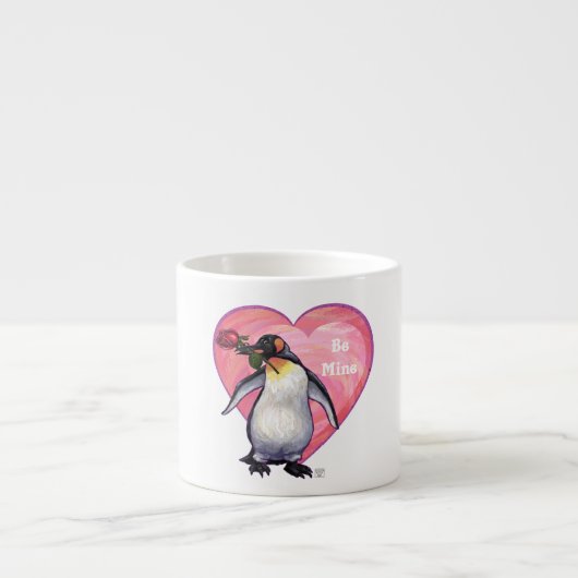 Penguin Valentijnsdag Espresso Kop (Voorkant)