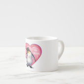 Penguin Valentijnsdag Espresso Kop (Voorkant rechts)