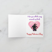 Penguin-Valentijnsdag Feestdagen Kaart (Binnen)