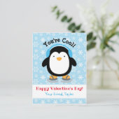 Penguin Valentijnsdag Kaarten (Kinder) - Gepersona Feestdagenkaart (Staand voorkant)